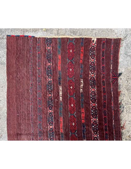 Hand Woven Turkmen Sack / Yastik 24 x 73 cm