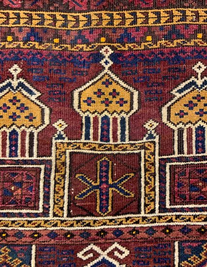 Hand Woven Baloch Carpet 90 x 136 cm