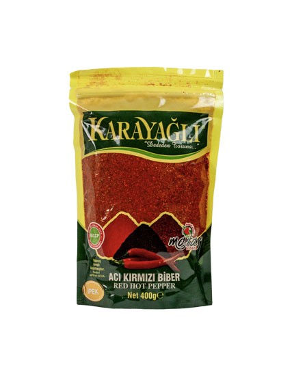 Karayağlı Maraş Acı İnce İpek Pul Biber 400gr Coğrafi İşaretli