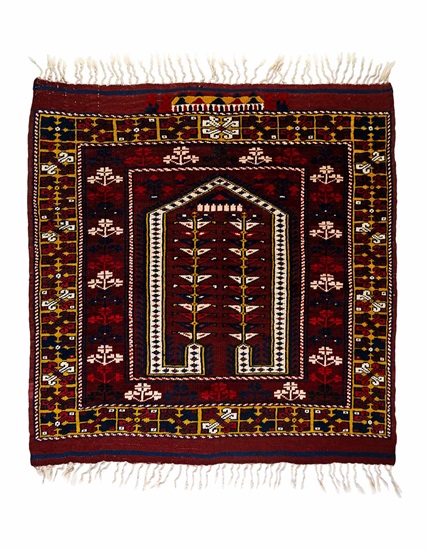 Antik Avunya Halısı 19. Yüzyıl 96 x 102 cm