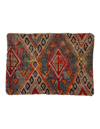 Hand Woven Anatolian Cicim Kilim Throw Pillow 36x50 cm