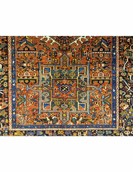 Hand-Knotted Karaca Heriz Carpet 105 x 145 cm