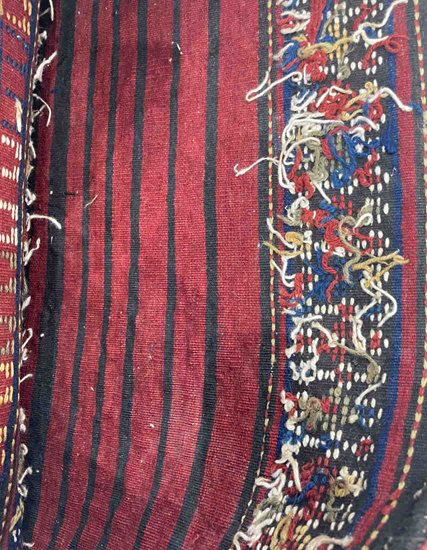 Hand Woven Turkmen Cecim Sack Bag 82x84 cm