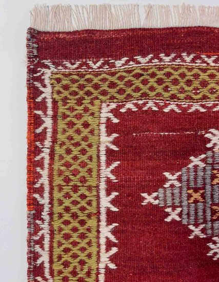 Hand Woven Afyon Cecim Turkish Rug 96 x 98 cm PGI