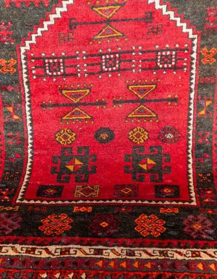 Antique Konya Cihanbeyli Kurdish Carpet 19th Century