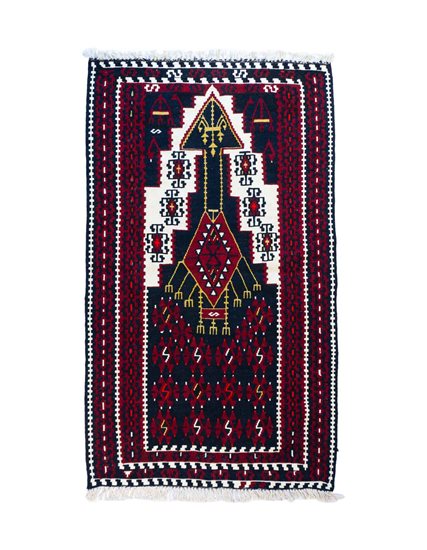 El Dokuma Malatya Arapgir Simli Kilim 90 x 155 cm