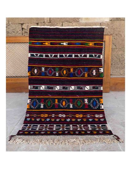 Hand Woven Authentic Karapınar Cecim Kilim 80 x 130 cm