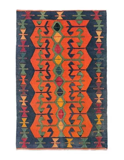 Oushak Village Kilim Kerman Chest New 87 cm x 137 cm 50 Years