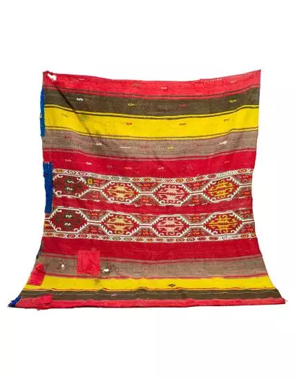 Maraş Fragment Sack Rug Handwoven