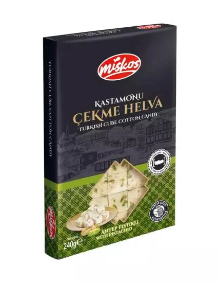 Miskos Kastamonu Antep Fıstıklı Çekme Helva 240g 6 Adet