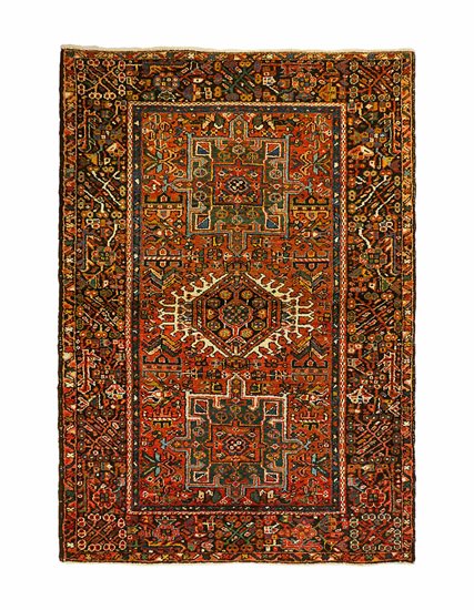 Hand-Knotted Karaca Heriz Carpet 105 x 145 cm