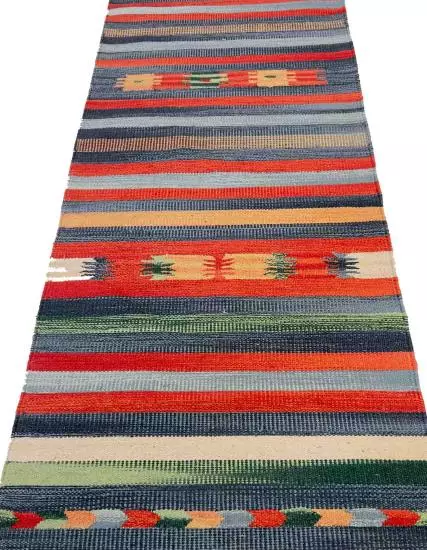 Original Handwoven Dhurrie Indian Runner-Yoga Mat GI 61cm x 217cm