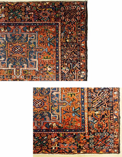 Hand-Knotted Karaca Heriz Carpet 105 x 145 cm