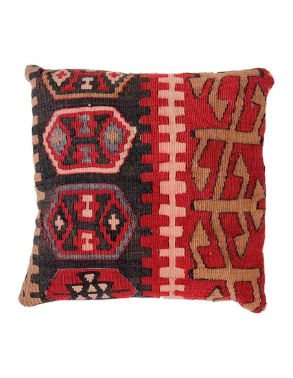 Hand Woven Ethno Natural Kilim Pillow 39x39 cm