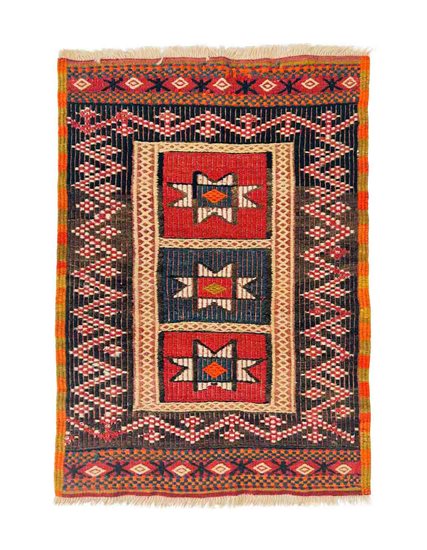 Fethiye Cecim Hand-Knotted Kilim 72 x 105 cm