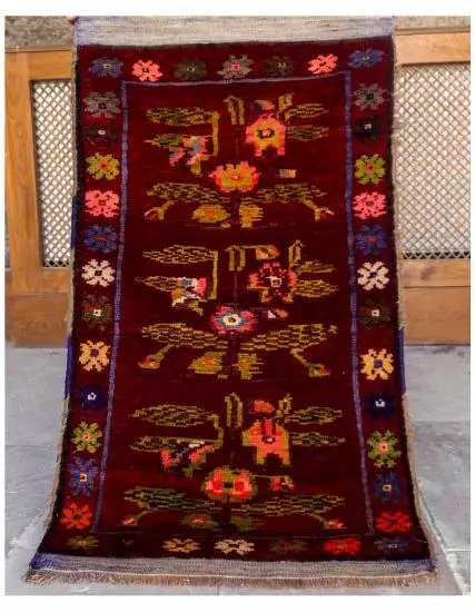 Handwoven Konya Colored Pillow Carpet