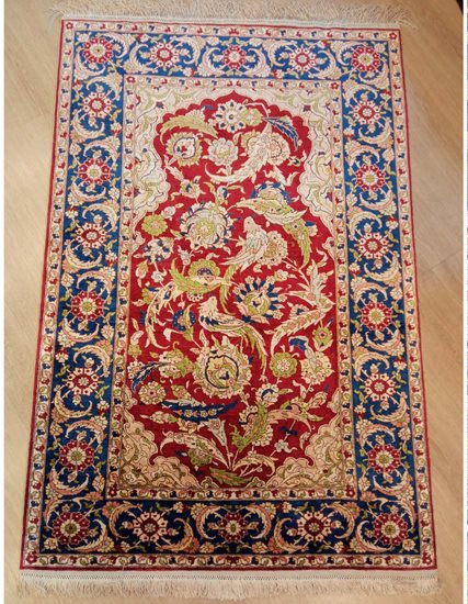 Sultanahmet Model 100% Silk Carpet 102 x 150 cm