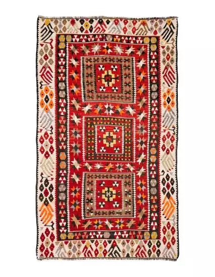 Kayseri Sarız Kırkısrak Aşireti Kürt Dokuması Kilim