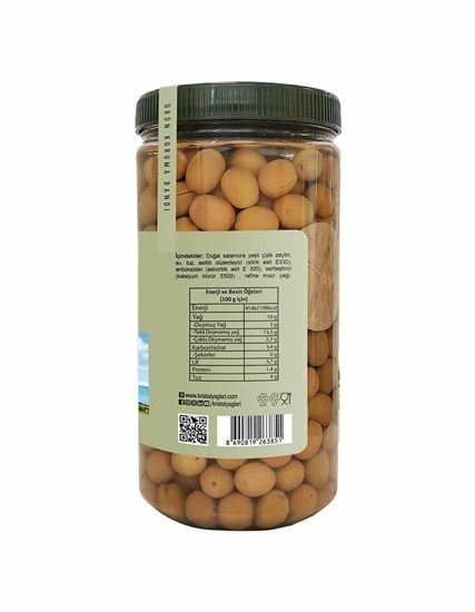 Kristal Natural Pickled Green Scratched Olives 1 Kg 2xl PDO
