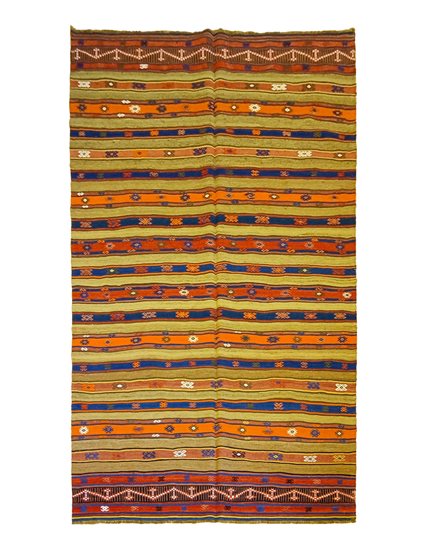 Antik Fethiye Bantlı Kilim 155 x 270 cm El Dokuma