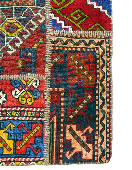 Special Design Handmade Çanakkale Patchwork Rug 151 x 179 cm IGP