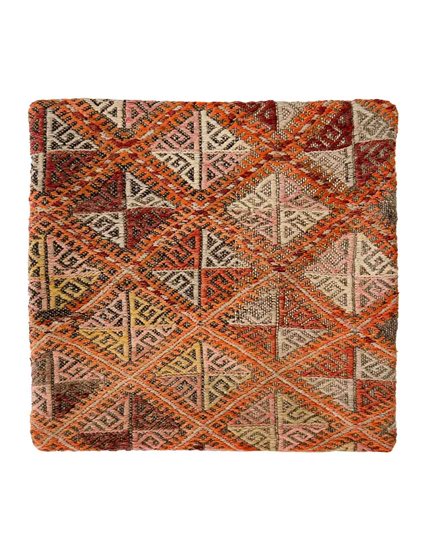 Hand Woven Bohemian Cicim Rug Pillow 38x40 cm