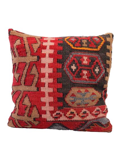 El Dokuma Etno Natural Kilim Kırlent 39x39 cm