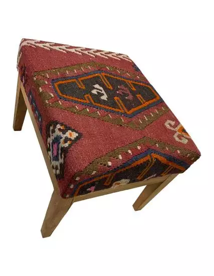 Pouf Chair Sarkisla Turkish Rug Covered (Special Production)