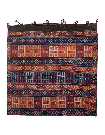 Hand Woven Turkmen Cecim Sack Bag 82x84 cm