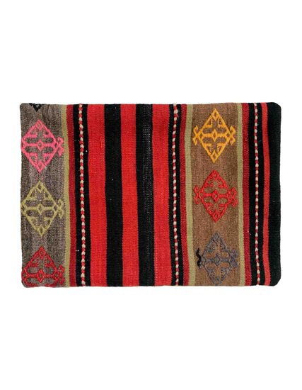 Soft Deco El Dokuma Çubuklu Kilim Yastık 35x48 cm