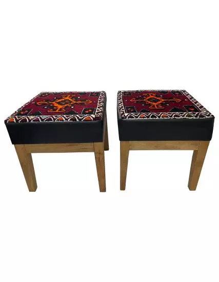 Pouf Chair Malatya Akçadağ Carpet Coated Set of 2