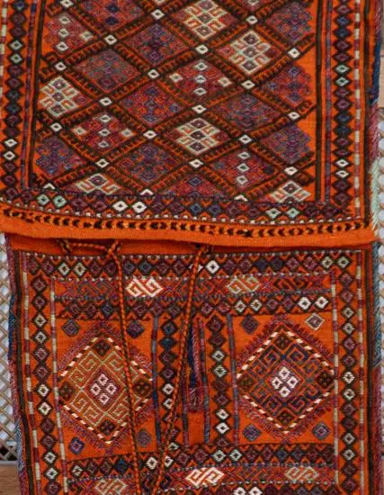 Artvin Savsat Armenian Woven Cicim Rug Saddlebag