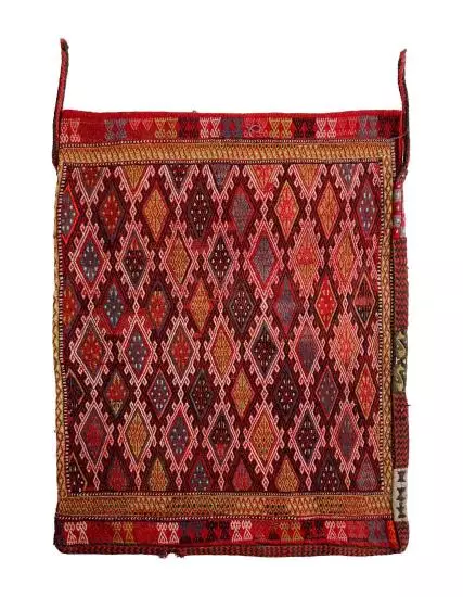 Hand Woven Karapınar Antique Cicim Sack, Chest New