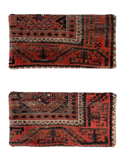 Handmade Afghan Baloch Carpet Vintage Throw Pillow Set 8 Pcs