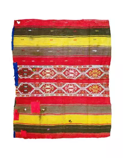 Maraş Fragment Sack Rug Handwoven