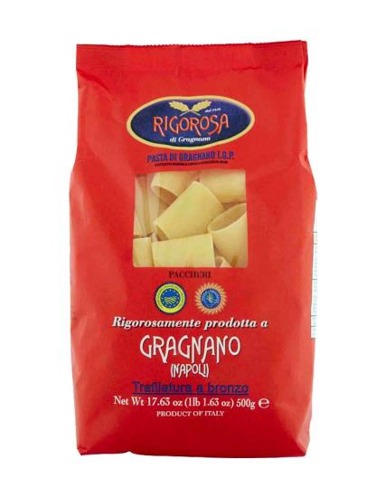 Rigorosa Paccheri İtalyan Makarnası 500gr Coğrafi İşaretli