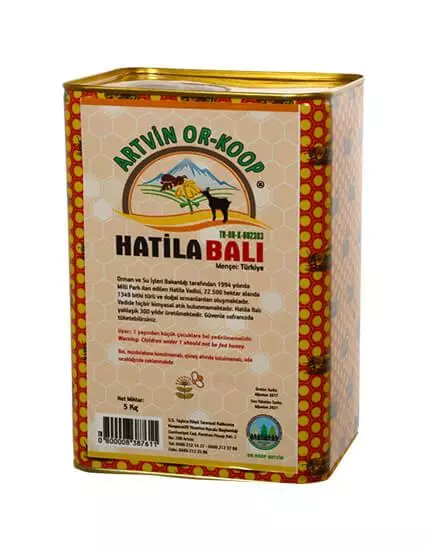 Turkey Artvin Hatila Honey Tin Box PDO