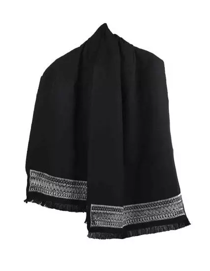 Çınarcık İşi Handmade Black Etol Shawl (on Kutnu Fabric) PGI