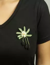 Olive Brooch Nallıhan Needle Lace PGI