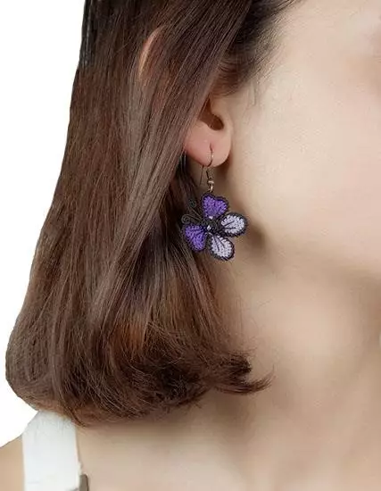 Butterfly Earring Nallıhan Needle Lace PGI