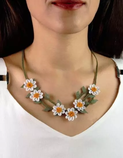 My Daisies Necklace Nallıhan Needle Lace PGI